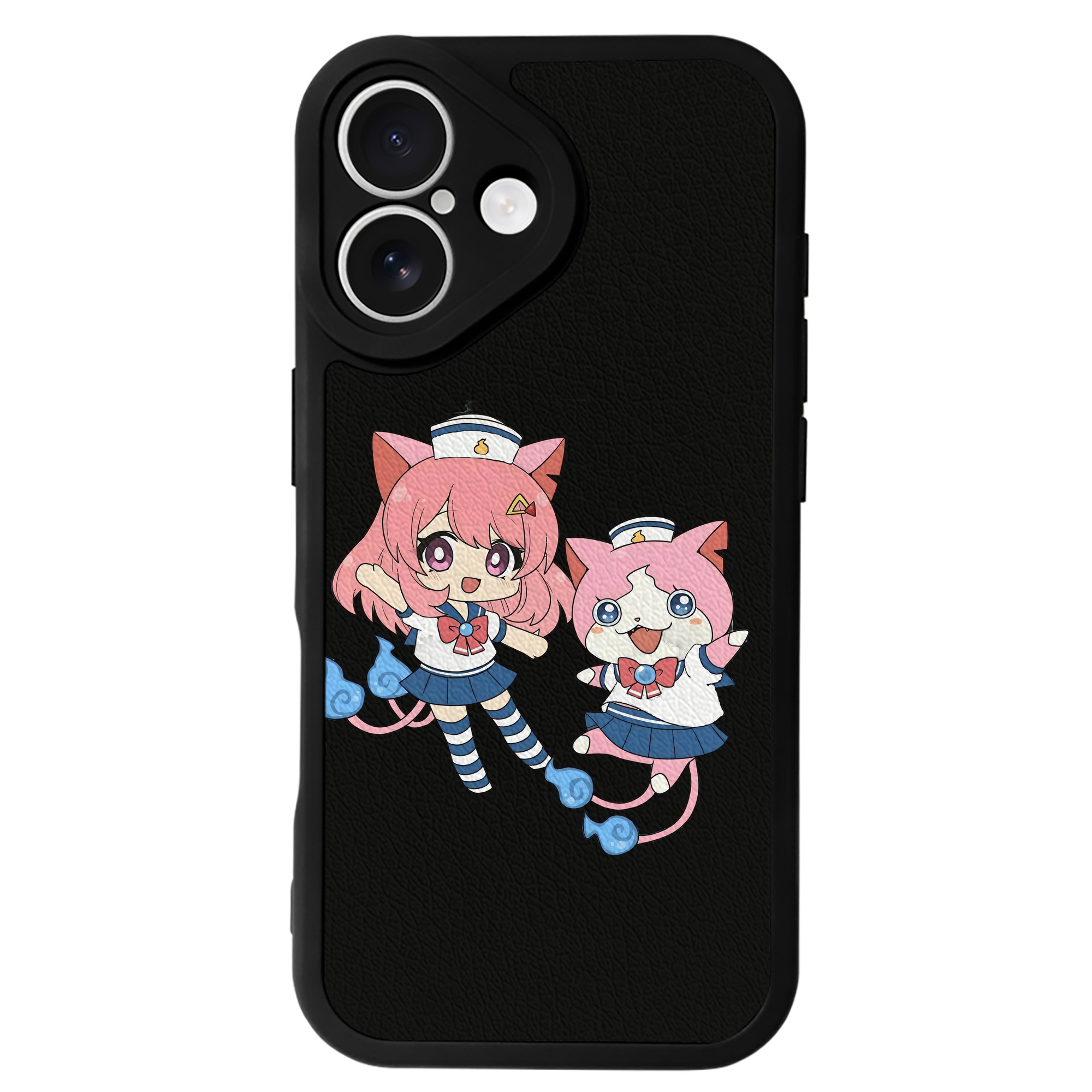 （画像用） 妖怪ウォッチ Yo-kai Watch 【iPhone 16シリーズ対応】シリコンスマホケース（レザー調） 材質：シリコン